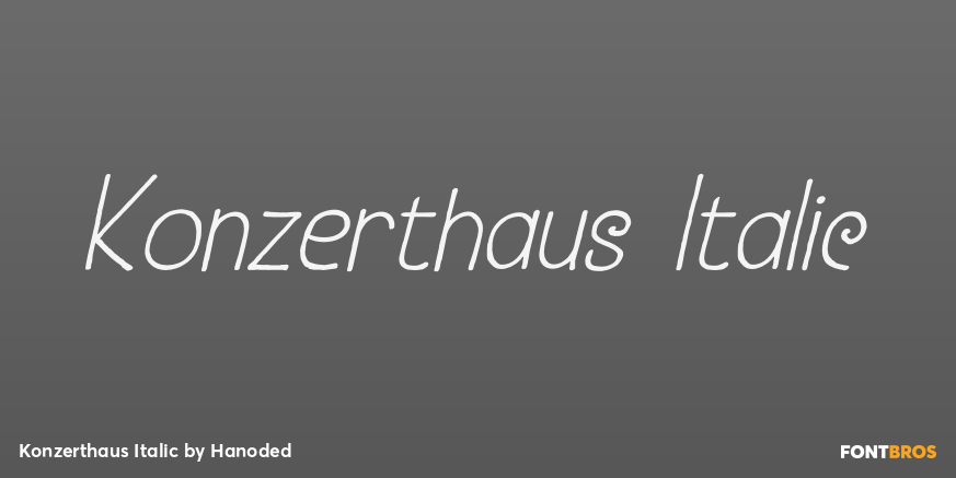 Konzerthaus Italic Poster