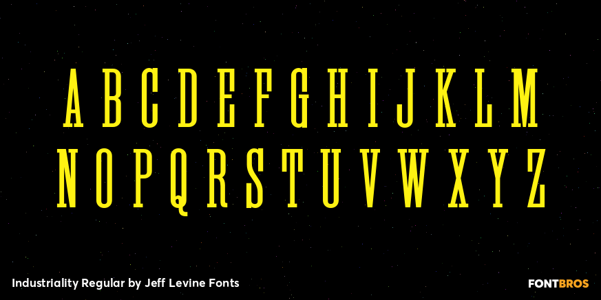 Industriality Regular Font Poster #2