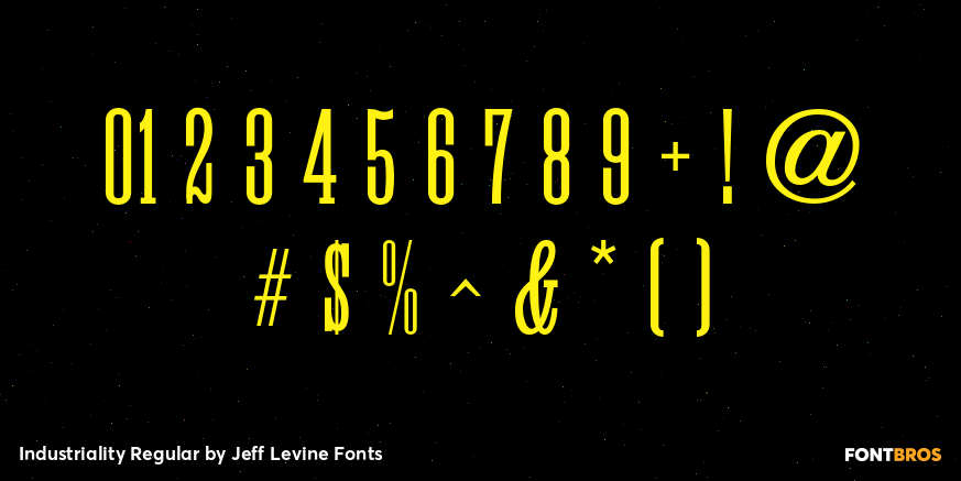 Industriality Regular Font Poster #4