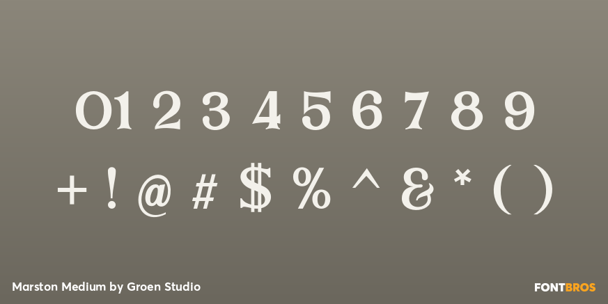 Marston Medium Font Poster #4