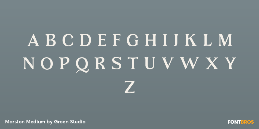 Marston Medium Font Poster #2