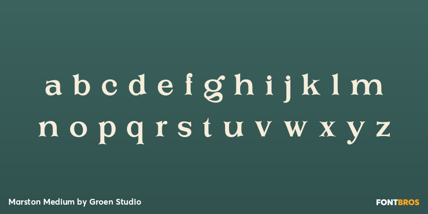 Marston Medium Font Poster #3
