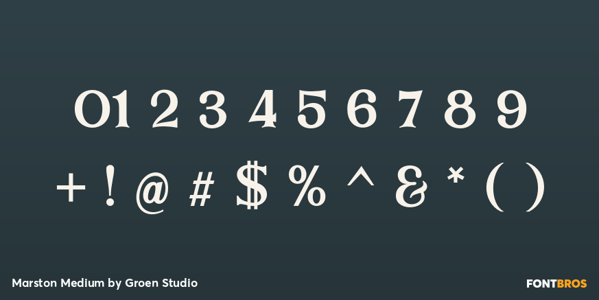 Marston Medium Font Poster #4