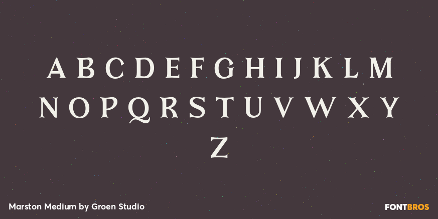 Marston Medium Font Poster #2