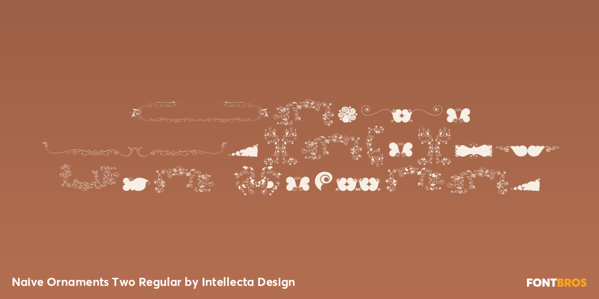 Naive Ornaments Two Regular Poster