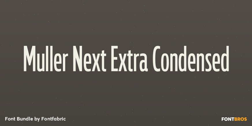 Muller Next Extra Condensed Poster