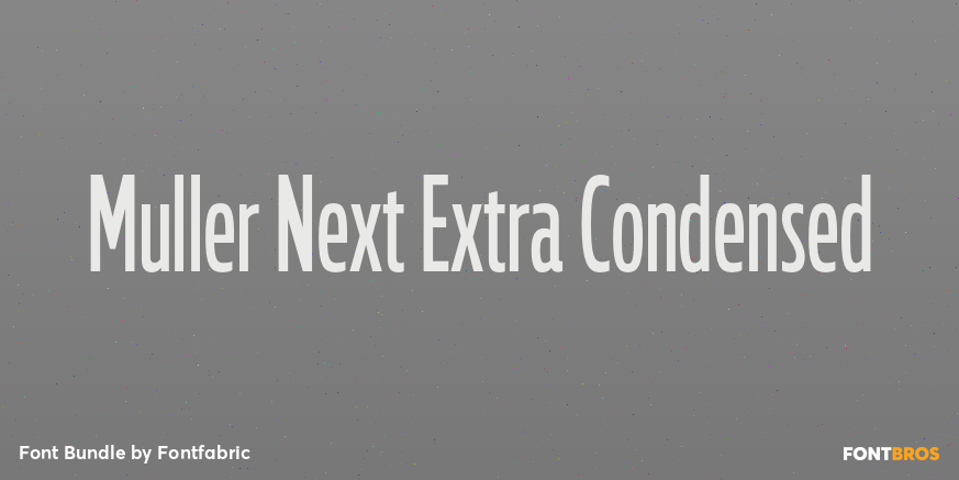 Muller Next Extra Condensed Poster