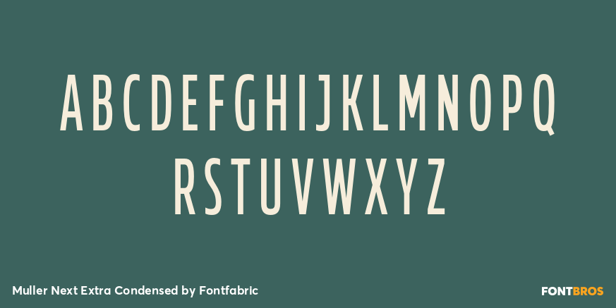 Muller Next Extra Condensed Font Poster #2