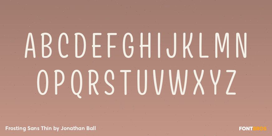Frosting Sans Thin Font Poster #2
