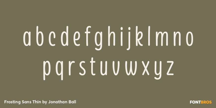 Frosting Sans Thin Font Poster #3