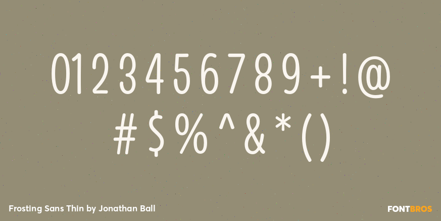 Frosting Sans Thin Font Poster #4