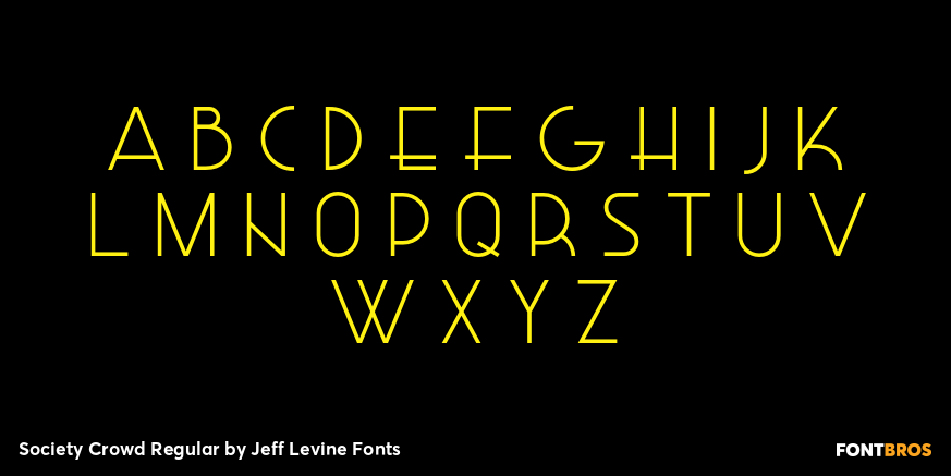 Society Crowd Regular Font Poster #3