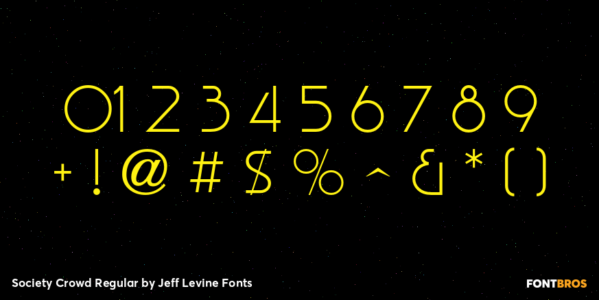 Society Crowd Regular Font Poster #4