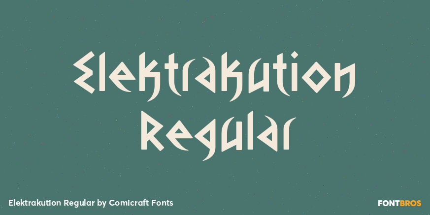 Elektrakution Regular Font Poster #1