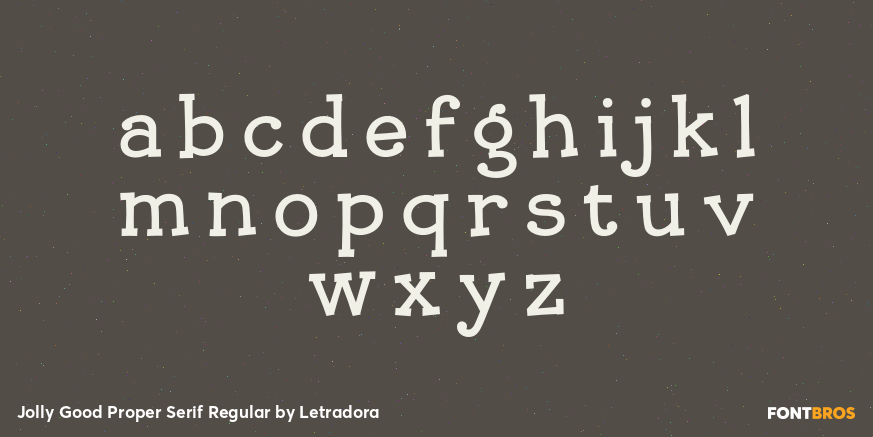 Jolly Good Proper Serif Regular Font Poster #3