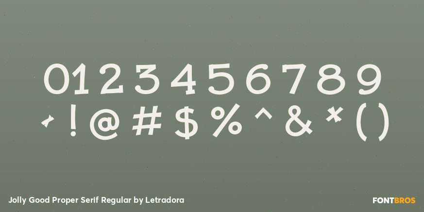 Jolly Good Proper Serif Regular Font Poster #4