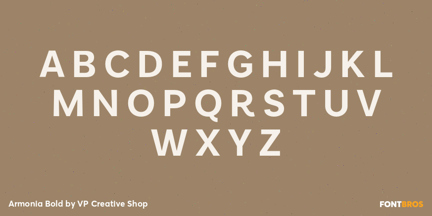 Armonia Bold Font Poster #2