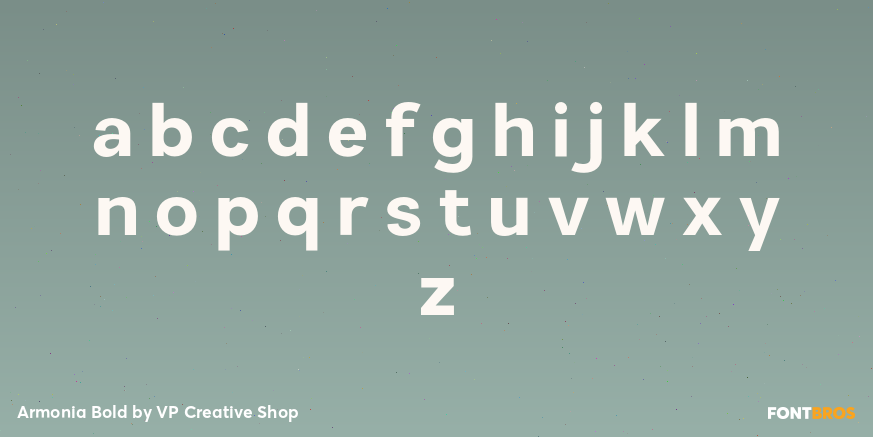 Armonia Bold Font Poster #3