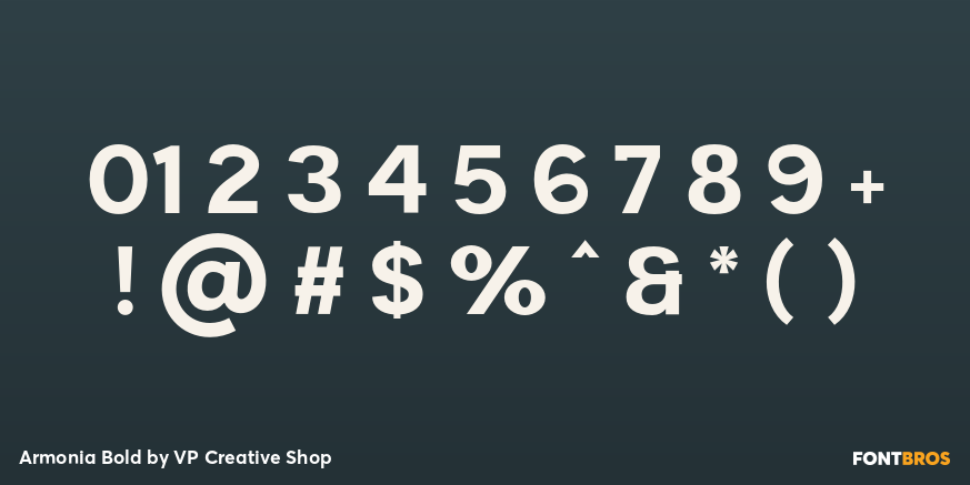 Armonia Bold Font Poster #4