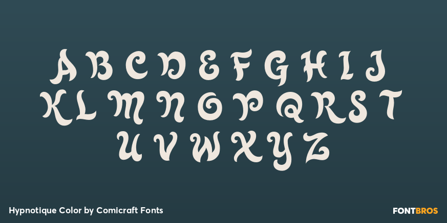 Hypnotique Color Font Poster #2