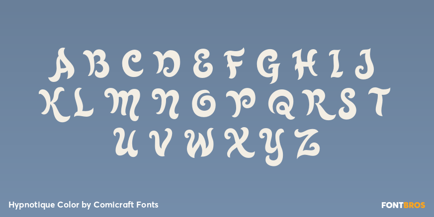 Hypnotique Color Font Poster #2