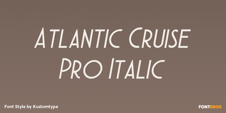 Atlantic Cruise Pro Italic Poster