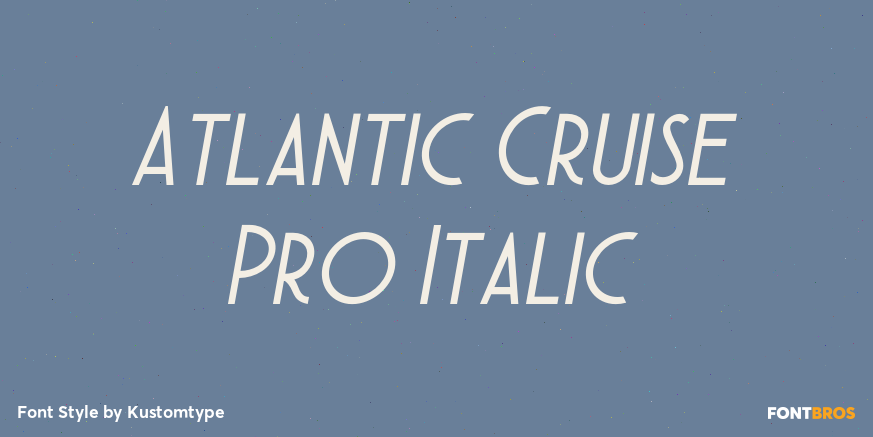 Atlantic Cruise Pro Italic Poster