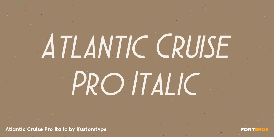Atlantic Cruise Pro Italic Poster