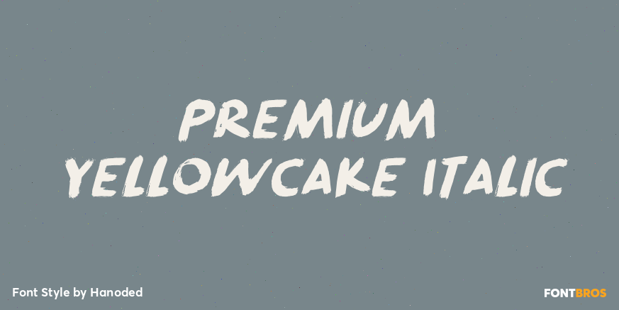 Premium Yellowcake Italic Poster