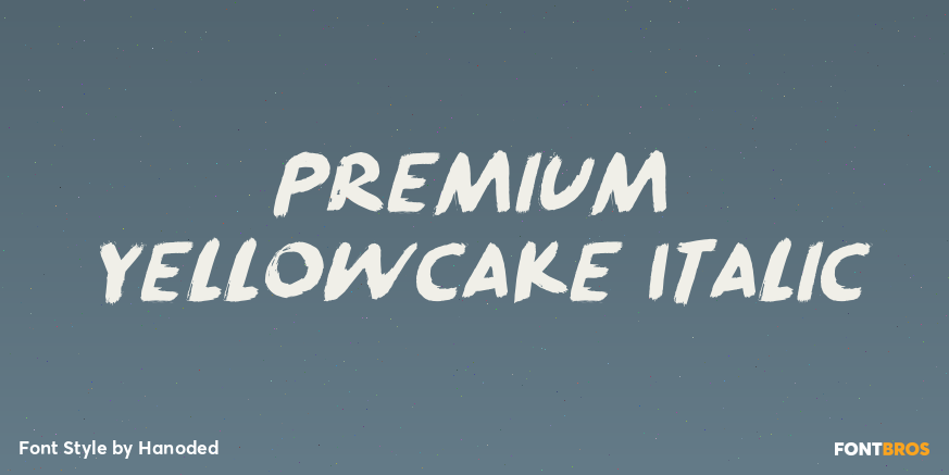 Premium Yellowcake Italic Poster
