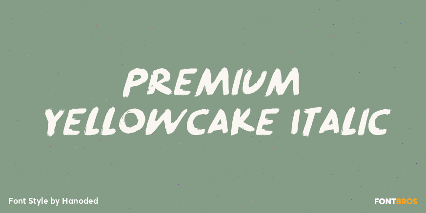 Premium Yellowcake Italic Poster