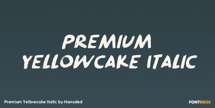 Premium Yellowcake Italic Poster