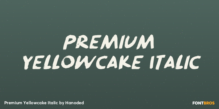 Premium Yellowcake Italic Poster