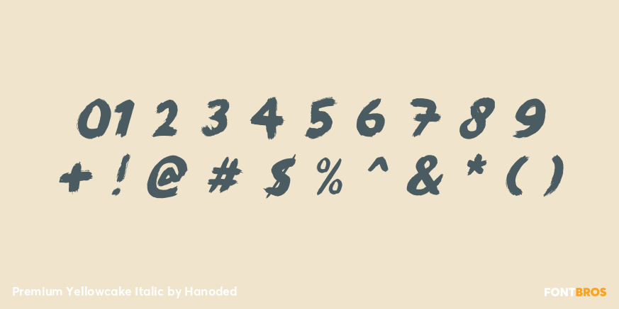 Premium Yellowcake Italic Font Poster #4