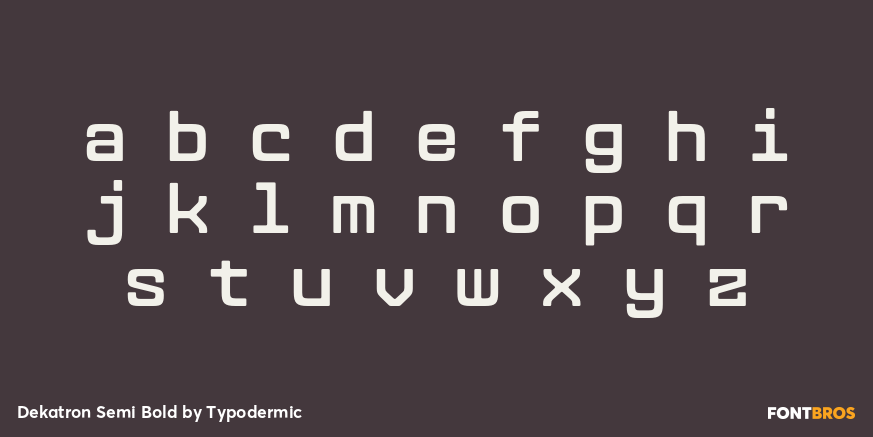 Dekatron Semi Bold Font Poster #3