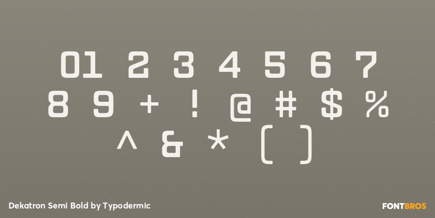 Dekatron Semi Bold Font Poster #4