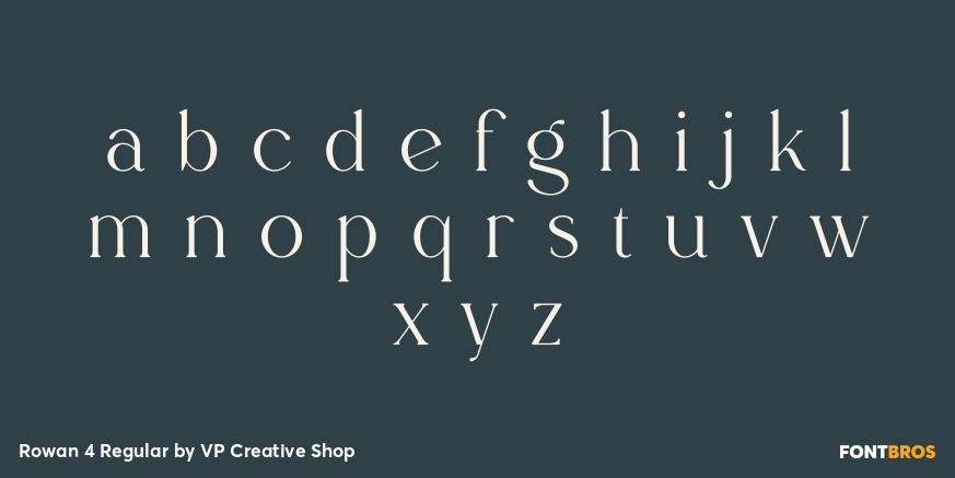 Rowan 4 Regular Font Poster #3