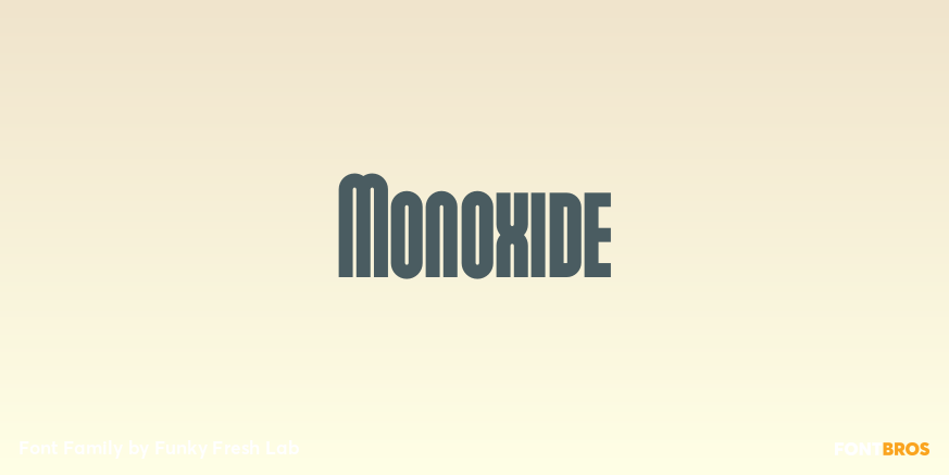 Monoxide Font Poster #1