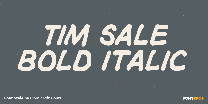 Tim Sale Bold Italic Poster