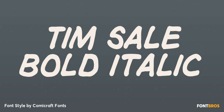 Tim Sale Bold Italic Poster