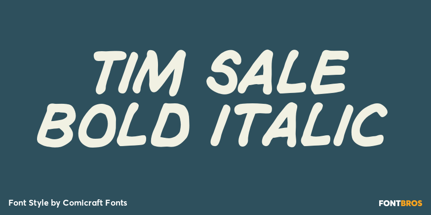 Tim Sale Bold Italic Poster