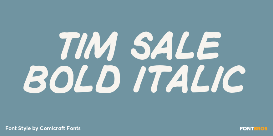 Tim Sale Bold Italic Poster