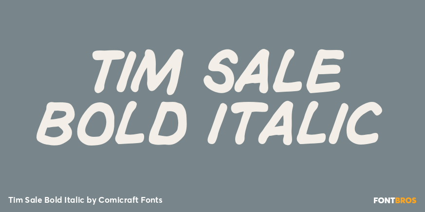 Tim Sale Bold Italic Poster