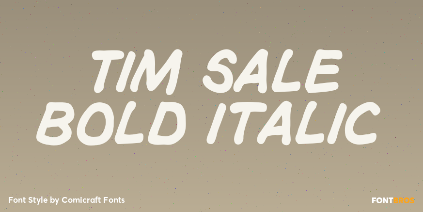 Tim Sale Bold Italic Poster