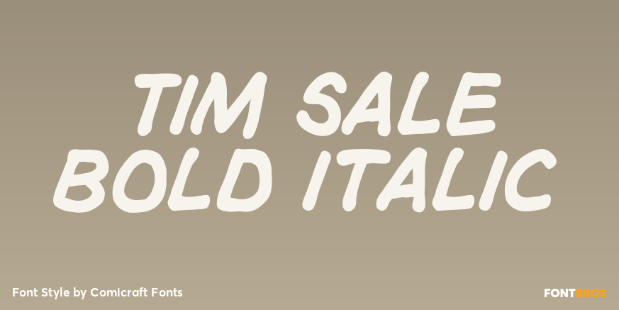 Tim Sale Bold Italic Poster