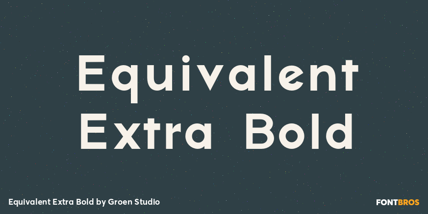 Equivalent Extra Bold Poster