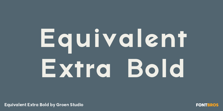 Equivalent Extra Bold Poster