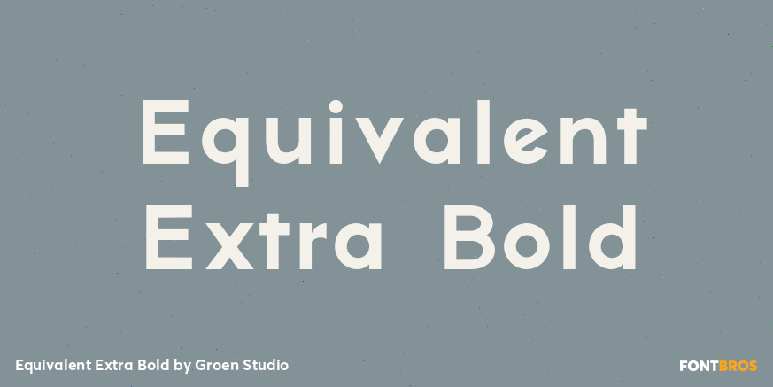Equivalent Extra Bold Poster