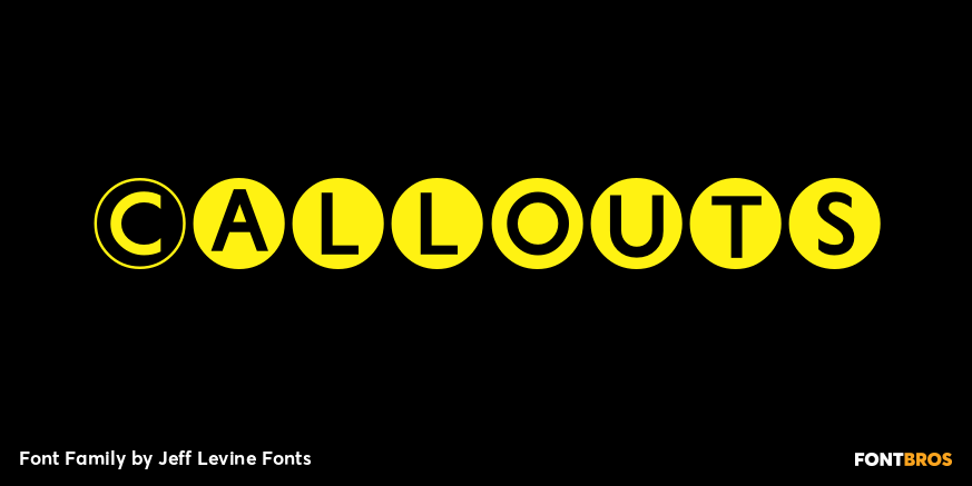 Callouts Font Poster