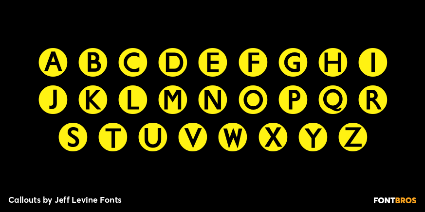 Callouts Font Poster #3